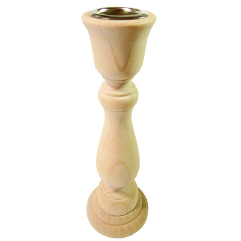 Wooden Candlestick, 7 Inch Tall - BCandle