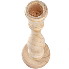 Wooden Candlestick, 7 Inch Tall - BCandle