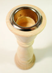 Wooden Candlestick, 7 Inch Tall - BCandle